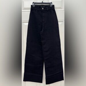 NWT Universal Standard Midnight Black Wide-Leg Jeans High Rise Women's 0 (XS)